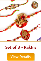 Set of 3 Rakhis