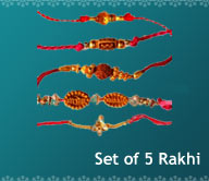 Set of 5 - Rakhis