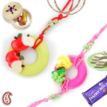 Colourful Rakhi Pair for the Kids,Bhaiya Bhabhi Rakhi, Buy Rakhi, Send Rakhi to India, Rakhi Gifts, Rakhis Online
