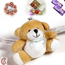 Exclusive Cudly Toy Teddy Rakhi,Rakhi for Kids, Buy Rakhi, Send Rakhi to India, Rakhi Gifts, Rakhis Online