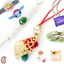 Family Rakhi Set with Green Onyx,Family Rakhi Set, Buy Rakhi, Send Rakhi to India, Rakhi Gifts, Rakhis Online