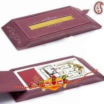 Premium Rakhi Gift Box with Assorted Kaju Pista Sweets,Rakhi Sweets, Buy Rakhi, Send Rakhi to India, Rakhi Gifts, Rakhis Online