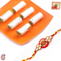 Kajoo Pista Rolls with FREE Rakhi and Tilak,Rakhi Sweets, Buy Rakhi, Send Rakhi to India, Rakhi Gifts, Rakhis Online