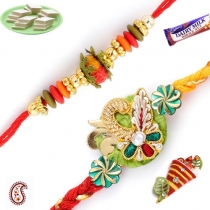 Set of 2 Handcrafted Premium Rakhis,Set of 2 - Rakhis, Buy Rakhi, Send Rakhi to India, Rakhi Gifts, Rakhis Online