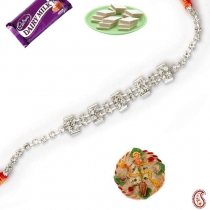 American Diamond Bracelet Rakhi,Bracelet Rakhi, Buy Rakhi, Send Rakhi to India, Rakhi Gifts, Rakhis Online