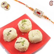 Patisa with FREE Rakhi and Tilak,Rakhi Sweets, Buy Rakhi, Send Rakhi to India, Rakhi Gifts, Rakhis Online
