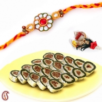 Kajoo Khajoor Cutlets with FREE Rakhi and Tilak,Rakhi Sweets, Buy Rakhi, Send Rakhi to India, Rakhi Gifts, Rakhis Online