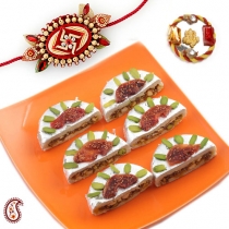 Dryfruit Stuffed Anjeer Cutlets with FREE Rakhi and Tilak,Rakhi Sweets, Buy Rakhi, Send Rakhi to India, Rakhi Gifts, Rakhis Online