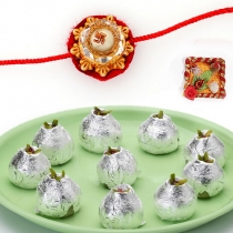 Kajoo Kalash with FREE Rakhi and Tilak,Rakhi Sweets, Buy Rakhi, Send Rakhi to India, Rakhi Gifts, Rakhis Online