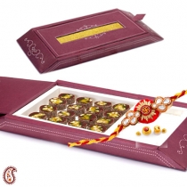 Premium Rakhi Gift Box with Dryfruit Anjeer Cutlets,Rakhi with Hampers, Buy Rakhi, Send Rakhi to India, Rakhi Gifts, Rakhis Online