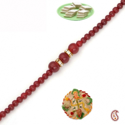 Ruby Bracelet Rakhi