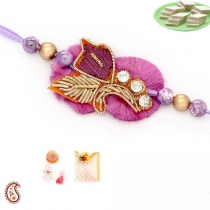Zardosi N Resham Flower Rakhi,Regular Rakhi, Buy Rakhi, Send Rakhi to India, Rakhi Gifts, Rakhis Online