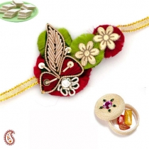 Handcrafted Resham and Zardosi Rakhi,Regular Rakhi, Buy Rakhi, Send Rakhi to India, Rakhi Gifts, Rakhis Online