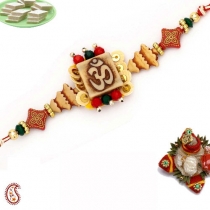 Antique Finish OM Rakhi,Regular Rakhi, Buy Rakhi, Send Rakhi to India, Rakhi Gifts, Rakhis Online