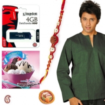 Green Kurta, 4GB Flash Drive & Baskin Robbins Voucher