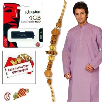 Lavender Purple Kurta, 4GB Flash Drive & Coffee Day Voucher