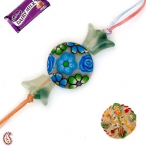 Colourful Blue Toffee Rakhi