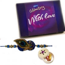 Exclusive Peacock Rakhi With Celebration