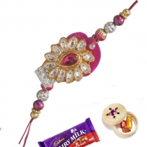 Pink Zardosi Rakhi