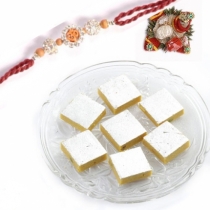 Kaju Kesar Katli with FREE Rakhi and Tilak