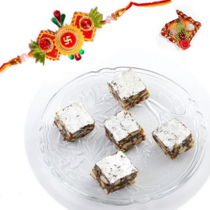 Sugar Free Dryfruit Cutlets with FREE Rakhi and Tilak