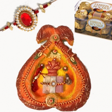 EThnic Rakhi Thali Gift Hamper